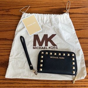 Michael Kors Selma Studded Wristlet Wallet